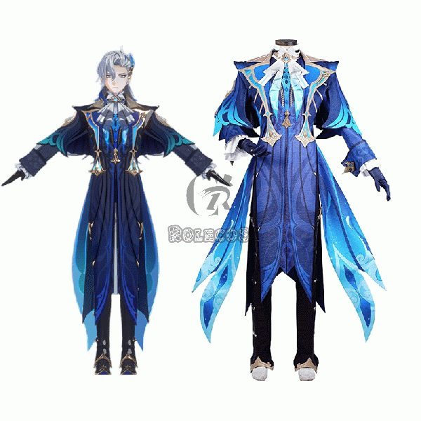 Genshin Impact Neuvillette Fontaine Chief Justice Cosplay Costume