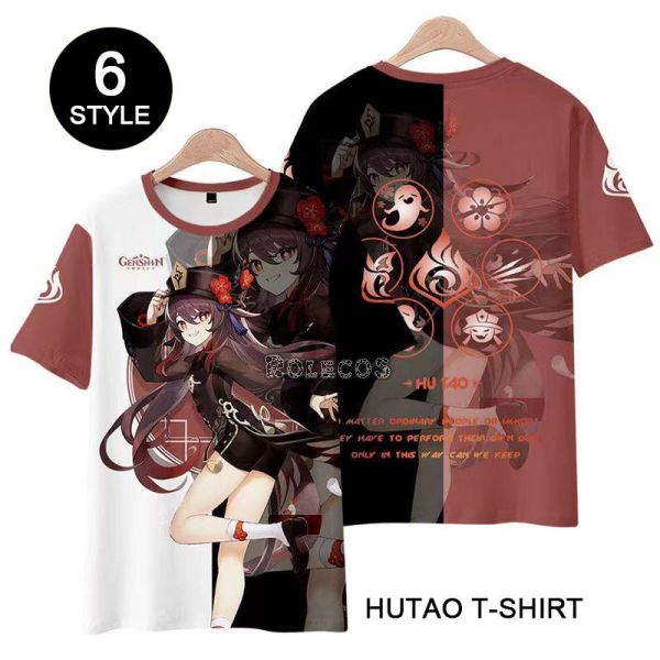 Genshin Impact Hu Tao T-Shirt – Anime Zakka