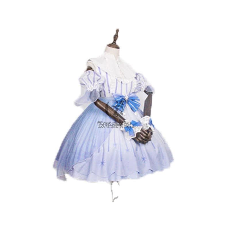 Cardcaptor Sakura Tomoyo Daidouji Lolita Blue Dress Cosplay Costumes