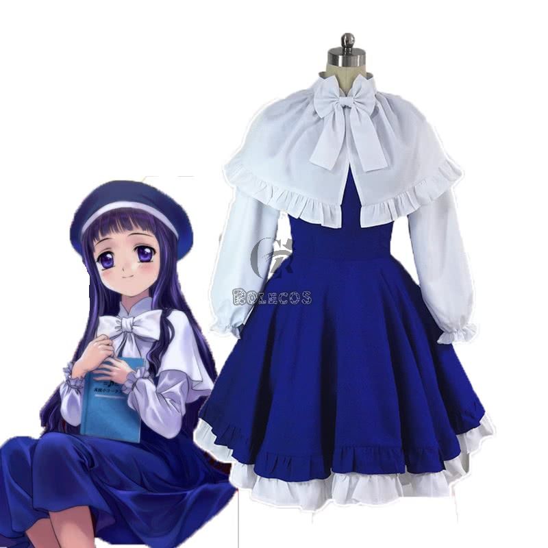Cardcaptor Sakura Tomoyo Daidouji Singer Blue Dress Cosplay Costume