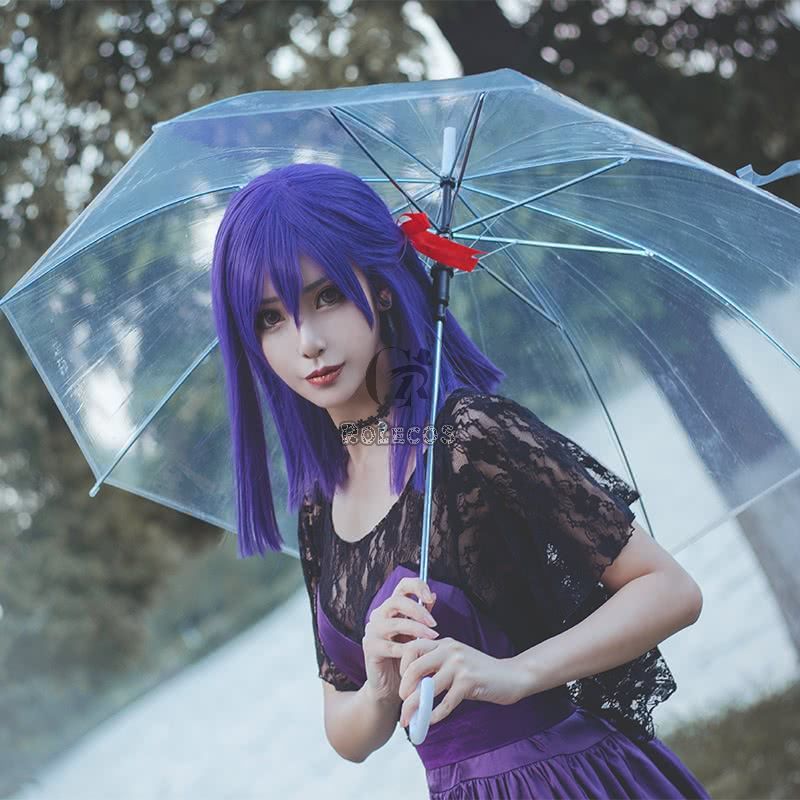 Fate Stay Night Matou Sakura Purple Dress Cosplay Come