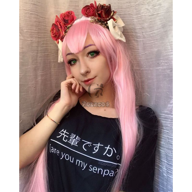 100 cm Long DARLING IN THE FRANXX ZERO TWO Anime Pink Straight Cosplay ...