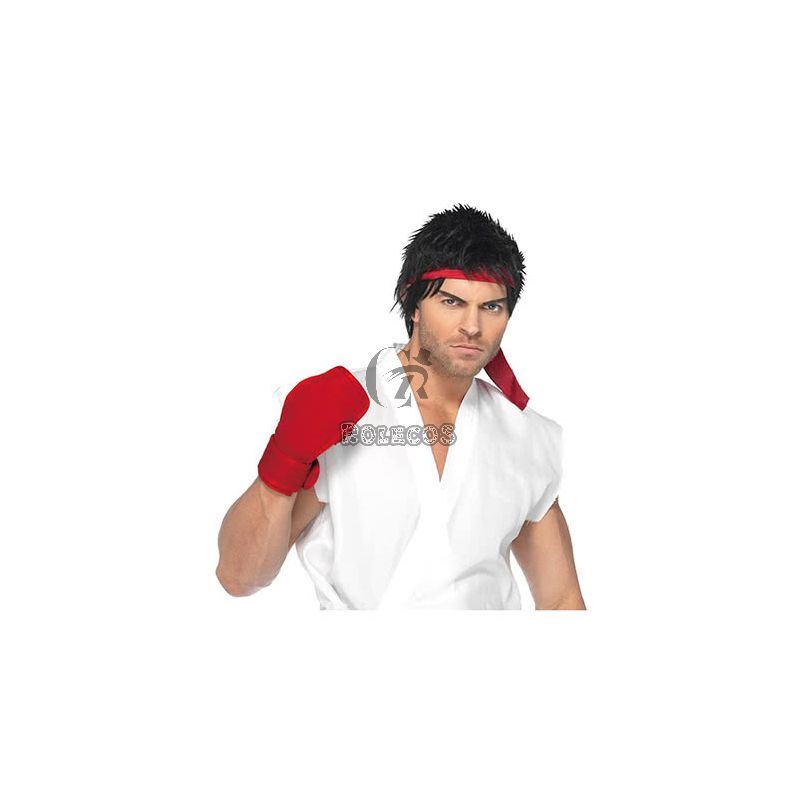 Street Fighter Ryu Adult White Cosplay Costume