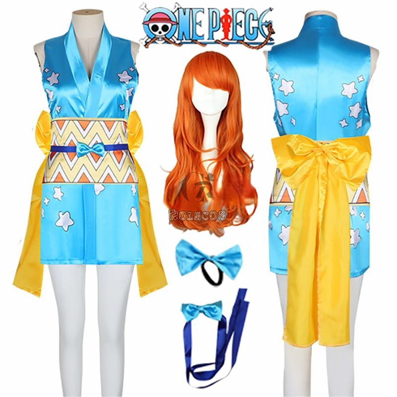 Anime One Piece Wano Country Nami Cosplay Costume
