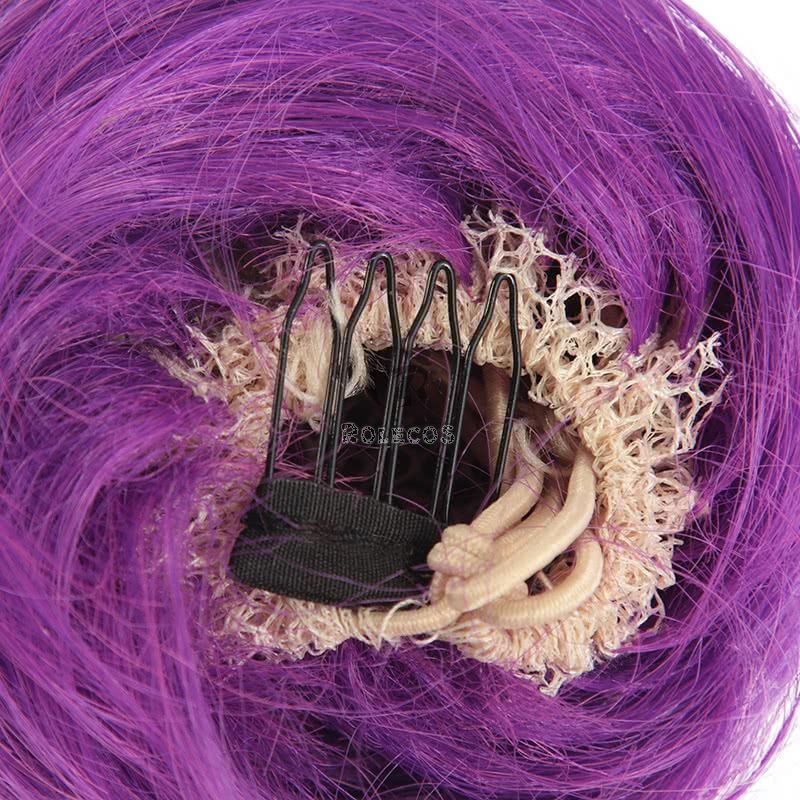  LOL KDA Skin Kaisa Long Straight Purple Cosplay Wigs 