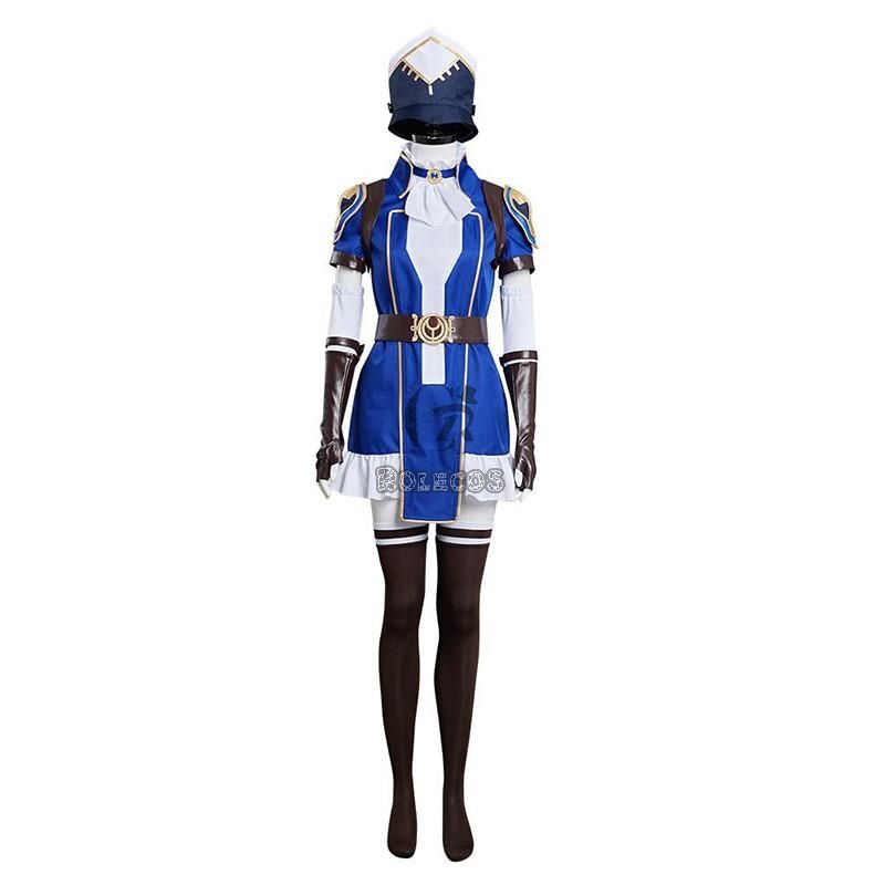 Anime LOL Arcane Caitlyn Policewoman Cosplay Costume