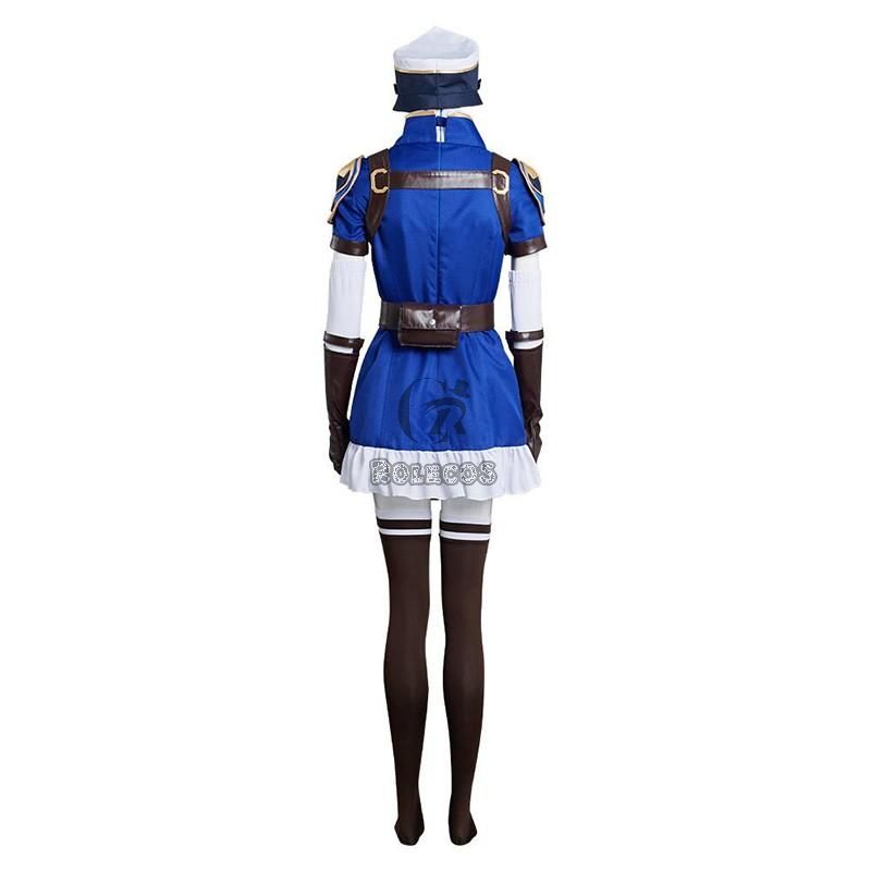 Anime LOL Arcane Caitlyn Policewoman Cosplay Costume
