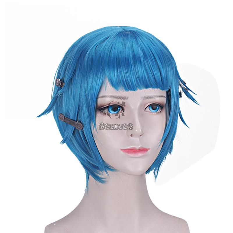 Anime LOL Arcane Jinx Blue Cosplay Wigs 4 Styles