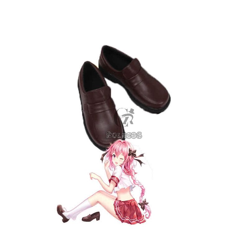 Fate/Apocrypha Astolfo Brown Uniform Cosplay Shoes