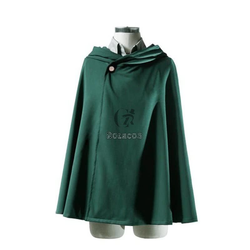 Attack On Titan Levi The Recon Corps Wings of Freedom Cloak Cosplay Costume