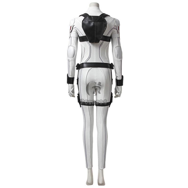 Black Widow 2021 Natasha Romanoff Zentai Black And White Combat Suit Cosplay Costume