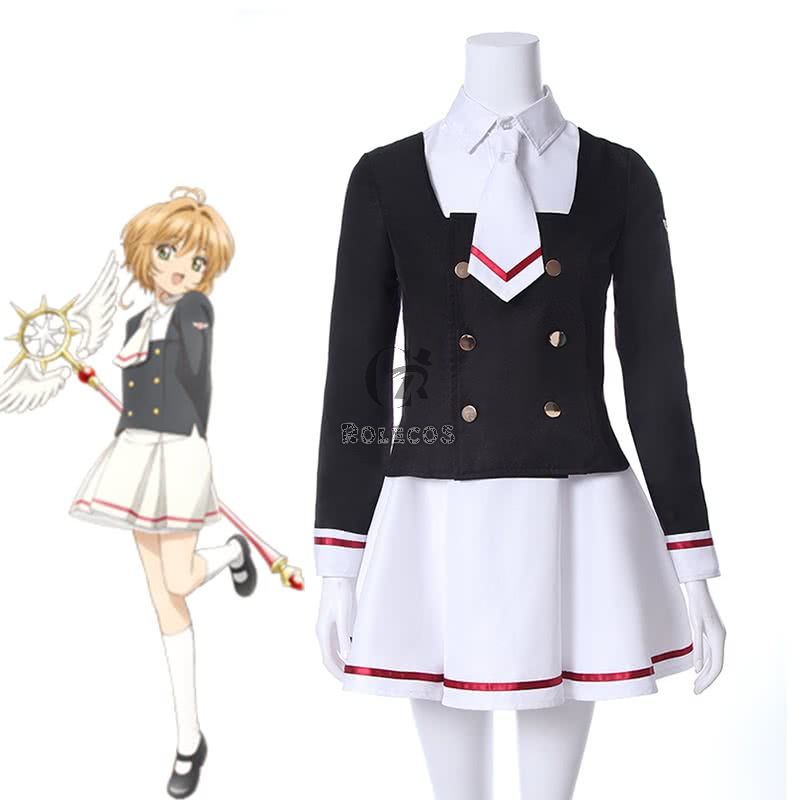 Cardcaptor Sakura Clear Card Anime Cosplay Costume Tomoyo School Uniform Cosplay