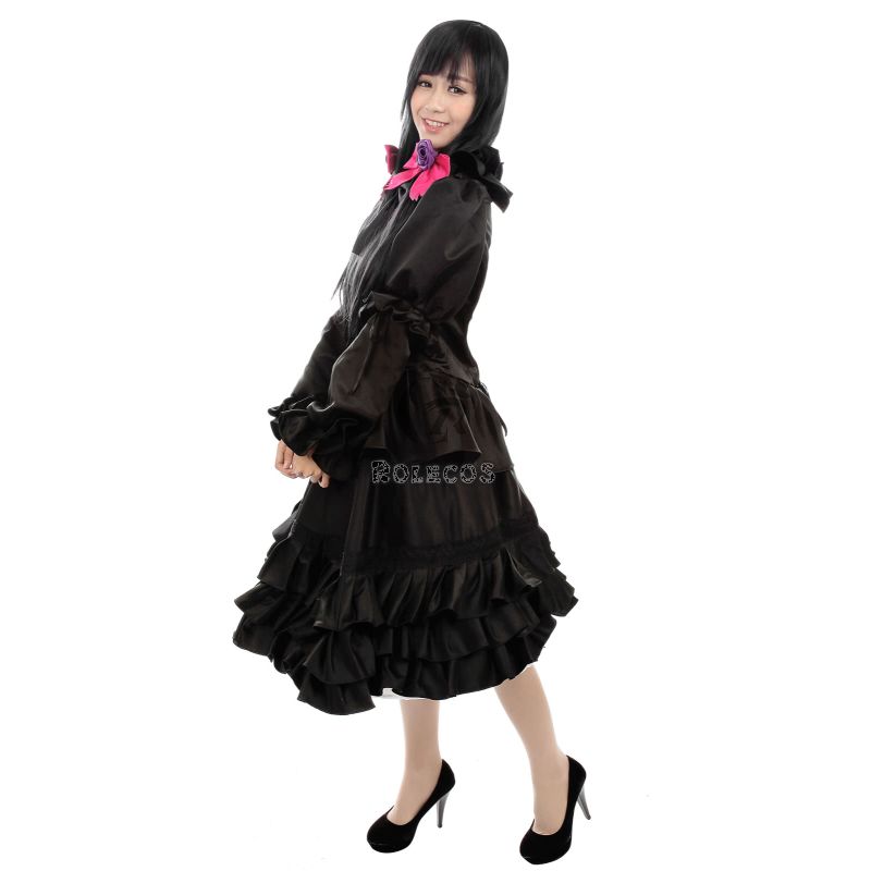 Date A Live Tokisaki Kurumi Cosplay Costumes Black Make You So Sexy