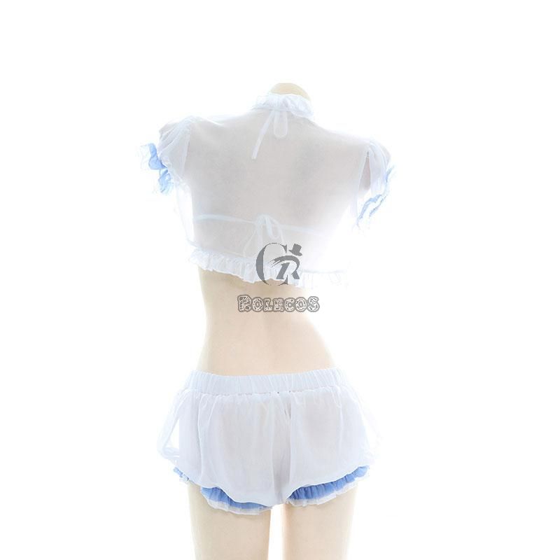 Cute Chiffon Translucent Underwear Cosplay Costume