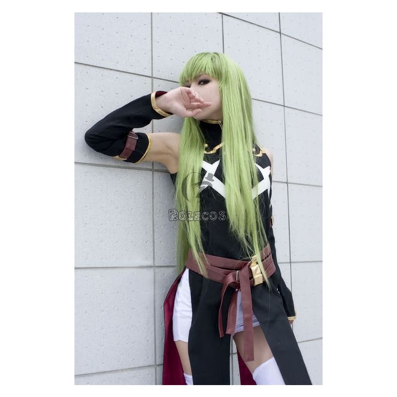 Code Geass C.C. Black Dress Cosplay Costume Full Set Custom Made