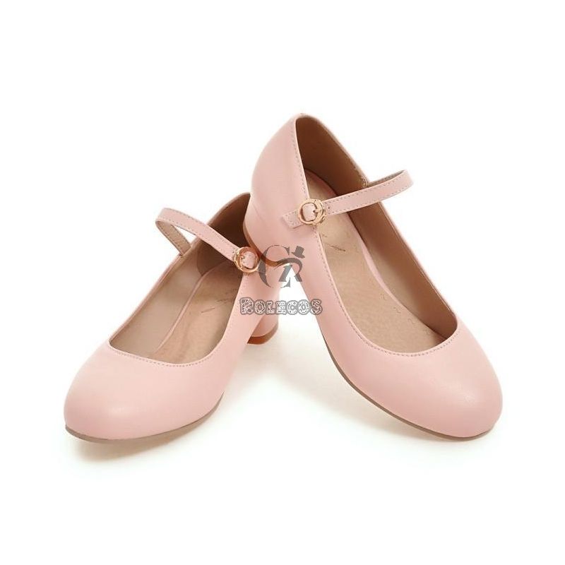 Dangan Ronpa2 Nanami ChiaKi Pink Cosplay Shoes