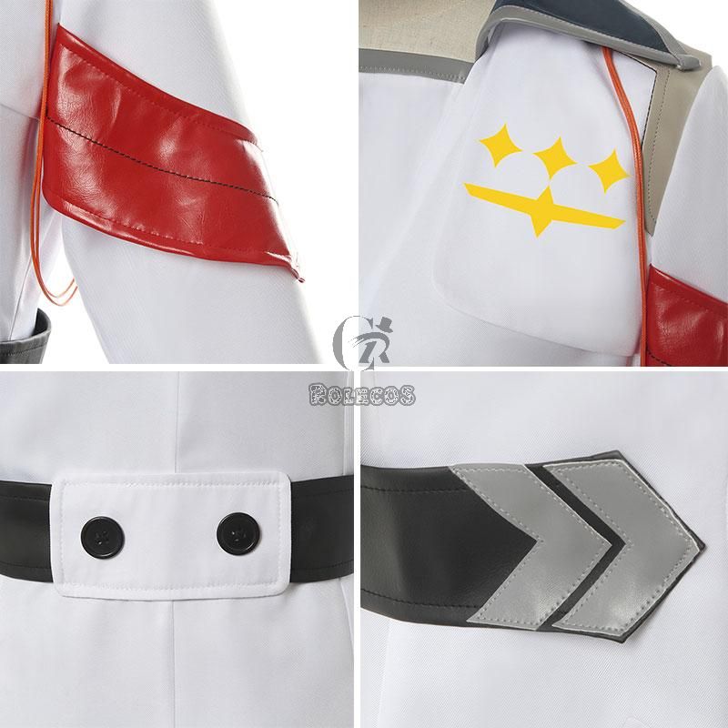 DARLING in the FRANXX Anime Cosplay Costumes 02 Zero Two  Coat Uniform Cosplay Costume