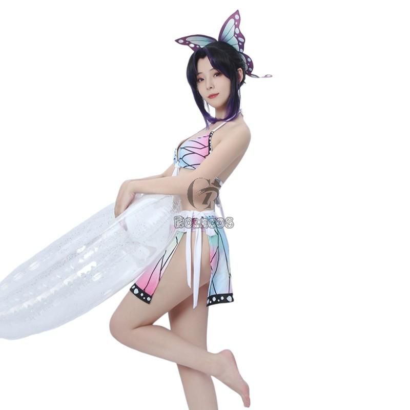 Demon Slayer Kochou Shinobu Swimsuit Cosplay Costume