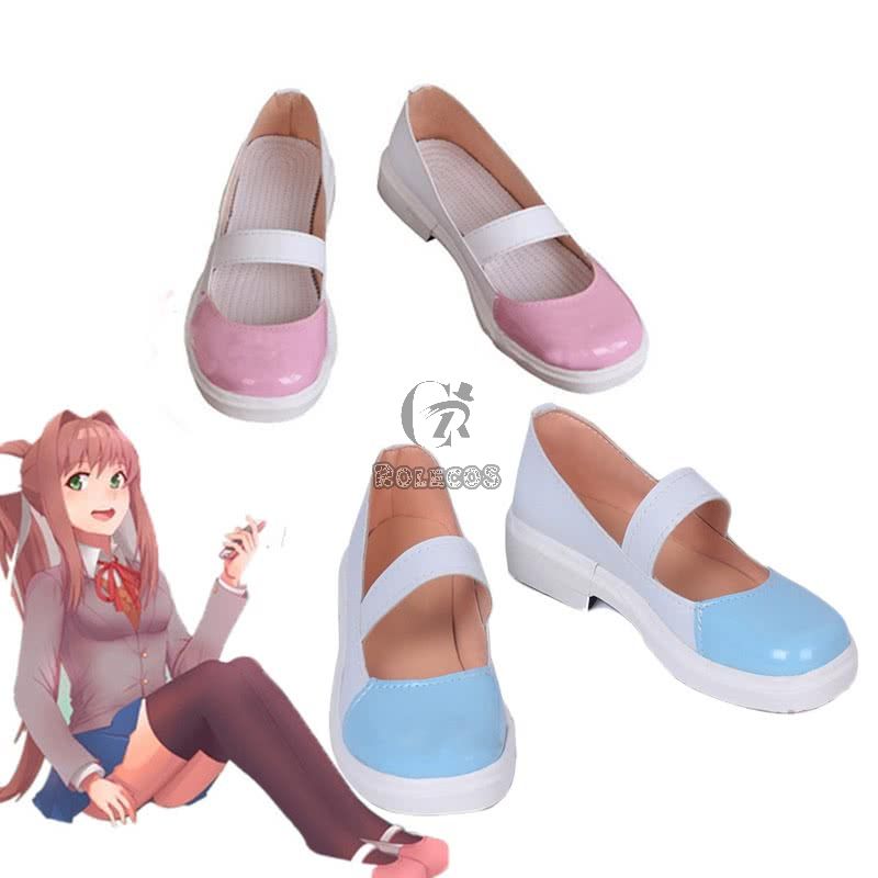 DDLC! Monika Game Uniform Cosplay Shoes 