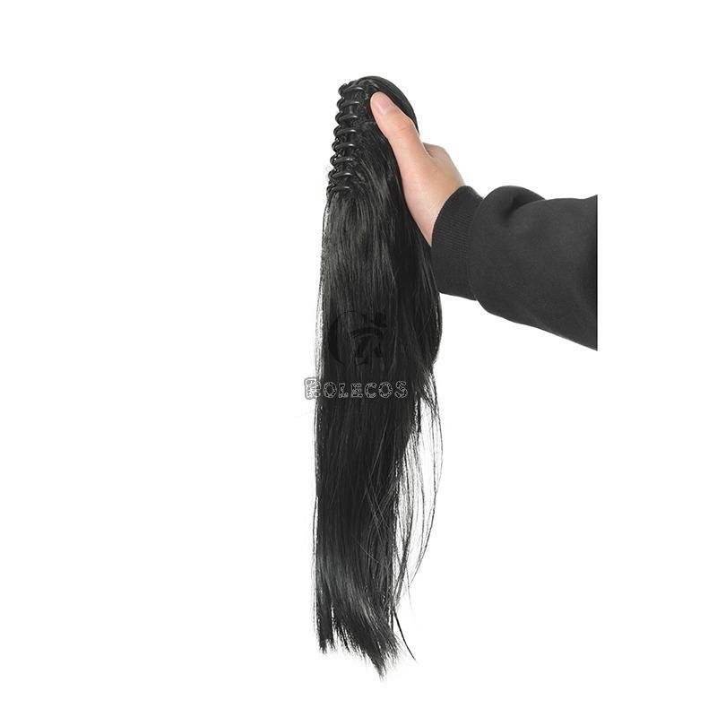  Anime Hyakkimaru Cosplay Wig Novelty Black Ancient Style Long  Wig Samurai Hairstyle High Temperature Wire Boy Girl Wig Anime Fans Gift  (Color : Black) (Color : Black) for Women Wigs (