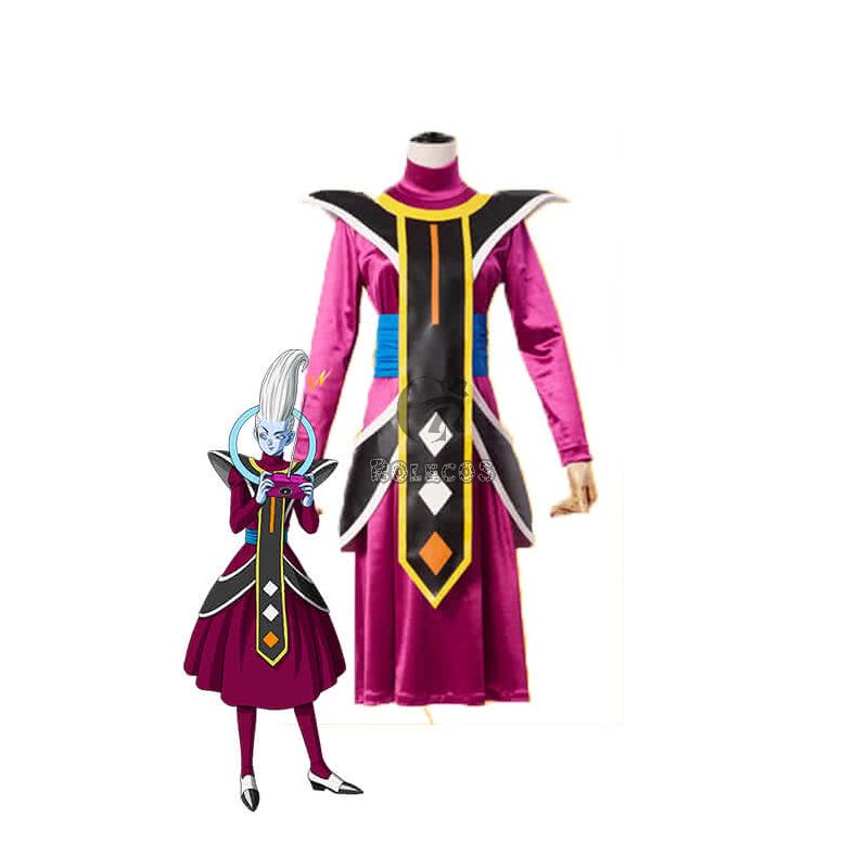 Dragon Ball Super Whis Purple Anime Cosplay Costumes