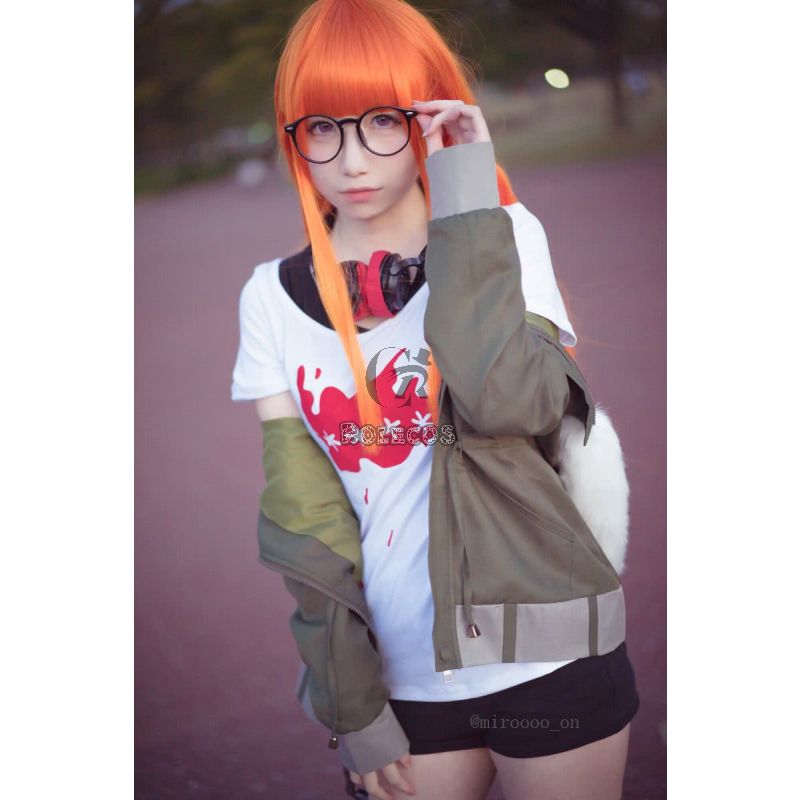 Futaba Sakura Persona 5 Brown Game Cosplay Costumes