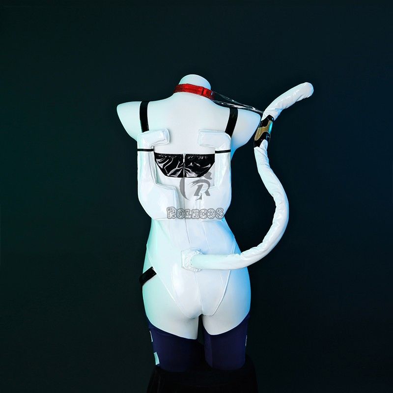 EVA Rei Cat White Cosplay Costume
