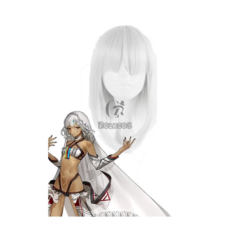 Fate Extella Saber Altera Short Silver Game Cosplay Woman Wigs