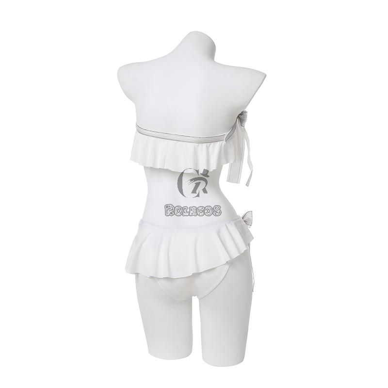 FATE FGO Abigail Williams Summer White Swimsuit Cosplay Costume