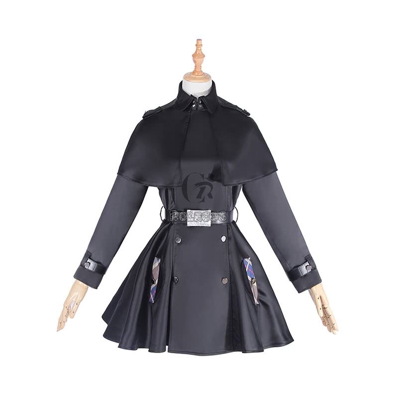 Fate Grand Order Matthew Kyrielite Black Trench Coat Cosplay Costume 