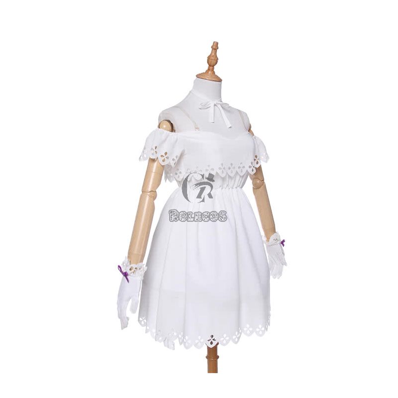 Fate Grand Order Matthew Kyrielite White Dress Anime Cosplay Costumes