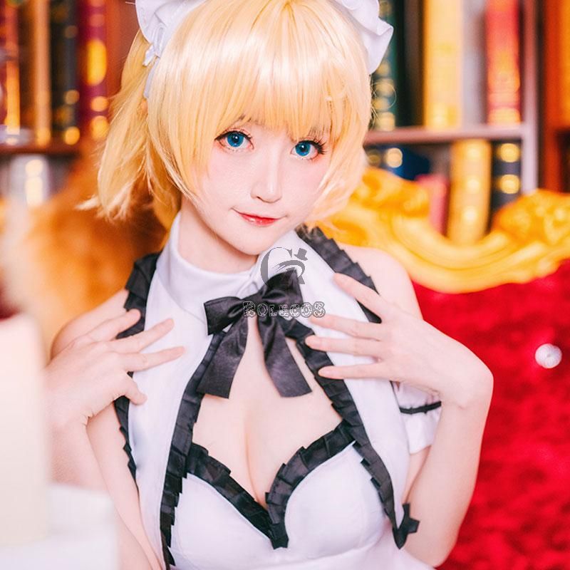 FateGrand Order Fate Go Jeanne d'Arc Maid 2 Colors Cosplay Costume