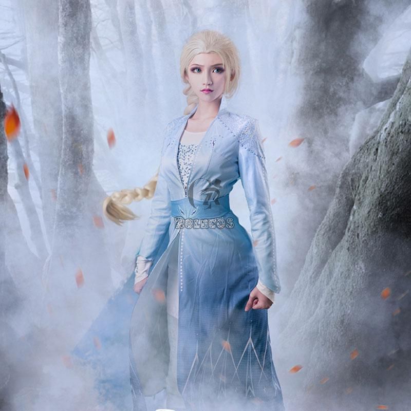 Film Elsa Cosplay Costume 