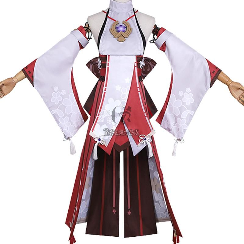 Game Genshin Impact Guuji Yae Cosplay Costume