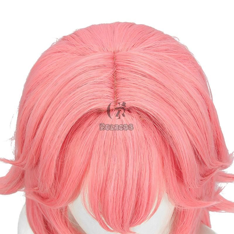 Game Genshin Impact Guuji Yae Pink Long Cosplay Wigs