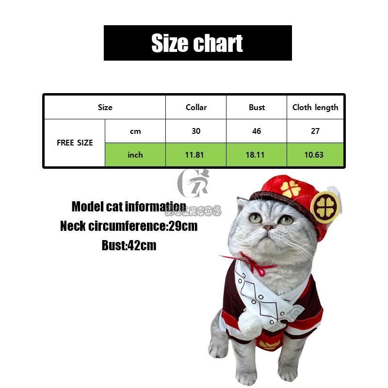 Game Genshin Impact Klee Cat Cosplay Costume