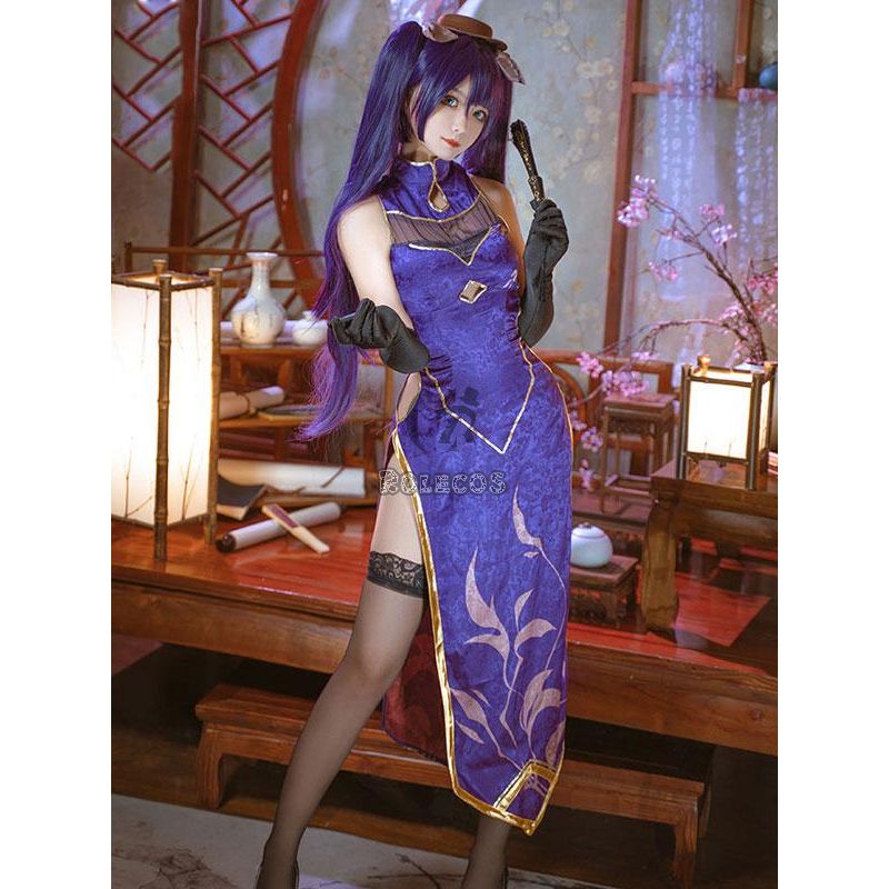 Game Genshin Impact Mona Doujin Cheongsam Cosplay Costume