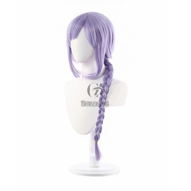 Game Genshin Impact Qiqi Light Purple Cosplay Wigs