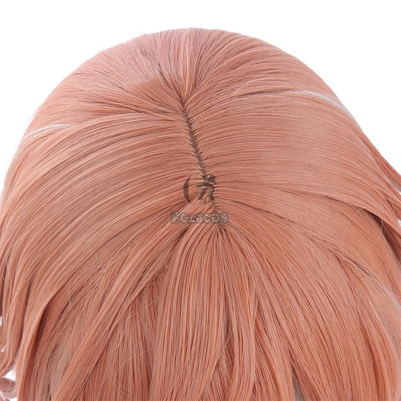 Game Genshin Impact Yanfei Pink Mixed White Long Cosplay Wigs