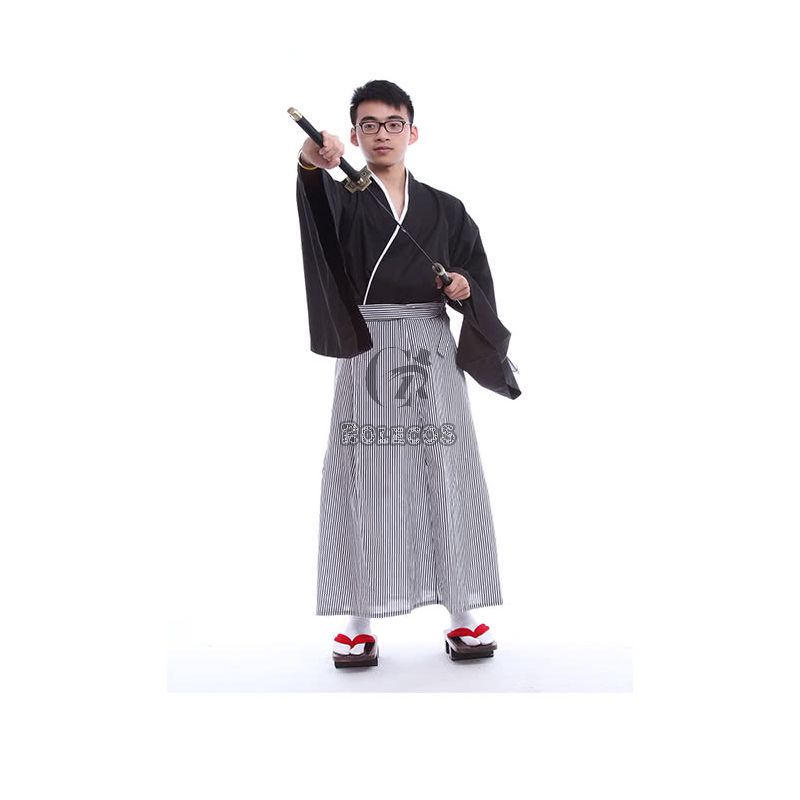Kimono Japan Men's Easy Traditional Formal Yukata Anime