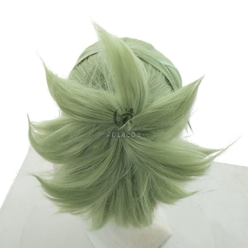 Genshin Impact Kuki Shinobu Green Cosplay Wigs