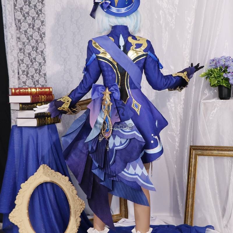 Genshin Impact The Hydro Archon Dark Fontaine Focalors Cosplay Costume
