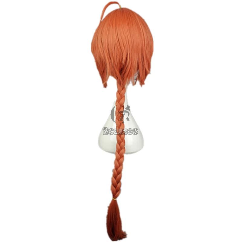 Gintama For Kamui Orange Long Plait Cosplay Wigs