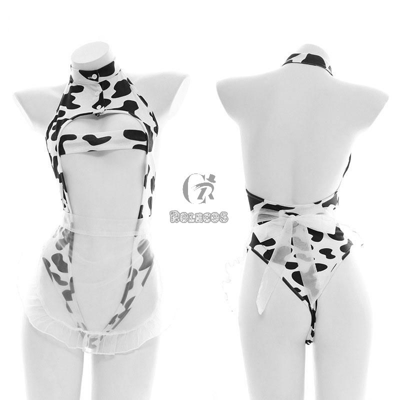 Girl Hollow Cow Sexy Uniform Underwear Cosplay Costume