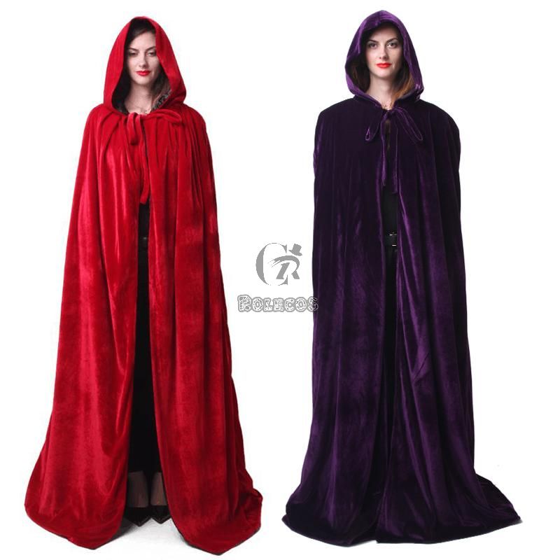 Halloween Costume Witch Cloak COS Witch Death Cloak Vampire Magic Cloak