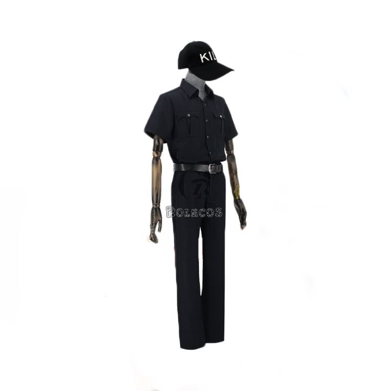 Hataraku Saibou Cells At Work Neutrophil Black Uniform Cosplay Costume