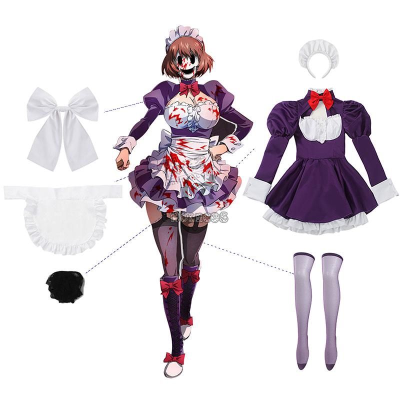 High Rise Invasion Maid fuku Kamen Cosplay Costume