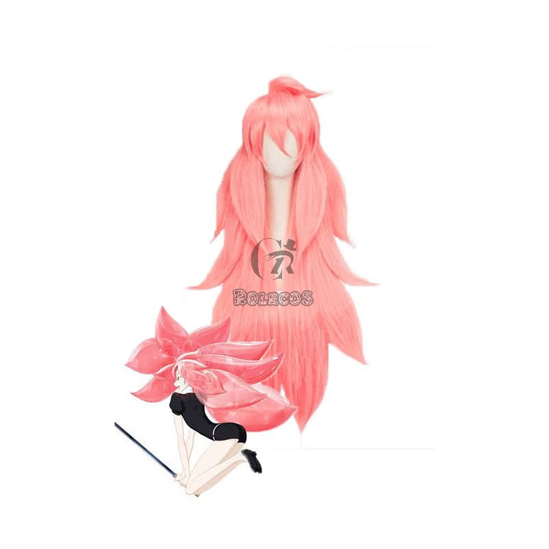 Land of the Lustrous Houseki no Kuni Morganite Long Pink Synthetic Anime Cosplay Wigs