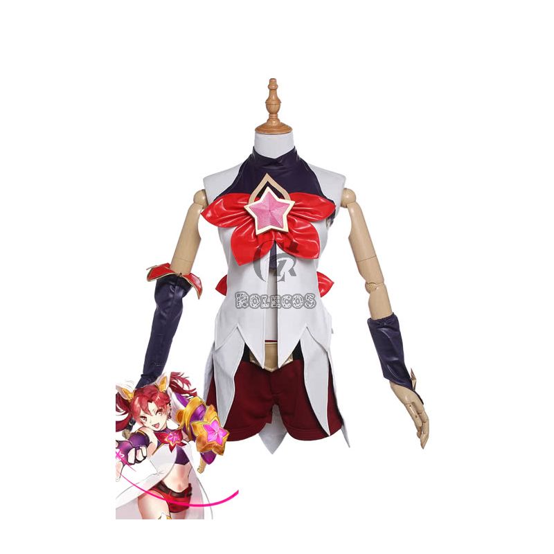 League of Legends Star Guardian Jinx Cosplay Costumes White Outfits GC230