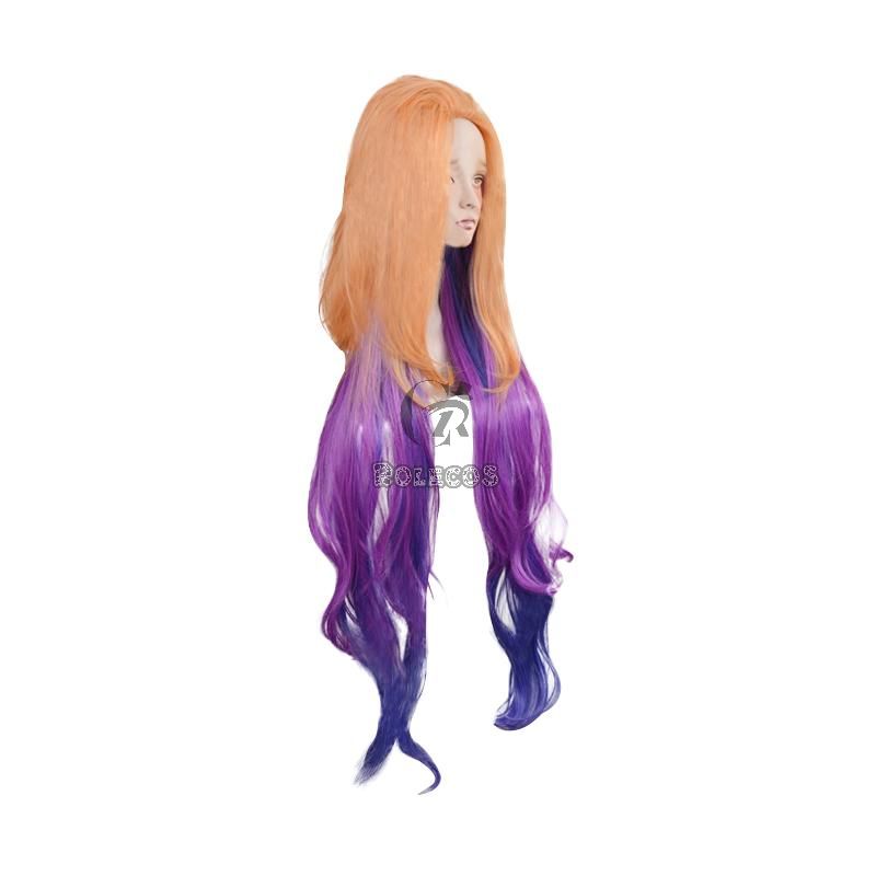 LOL Aspect of Twilight Zoe Purple Mixed Yellow Cosplay Wig